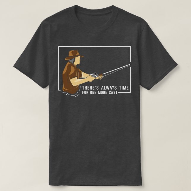 Camiseta Ángulo con barra de pesca 2 (Diseño del anverso)