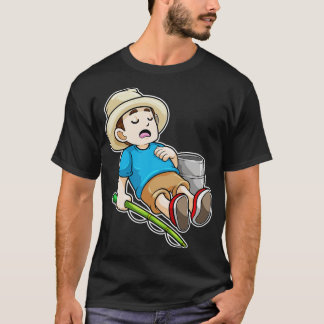 Camiseta ÁNGULO con cubo de la barra de pescar 2