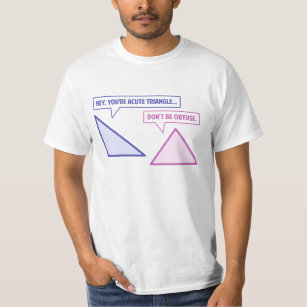 Camiseta Ángulo obtuso del triángulo agudo