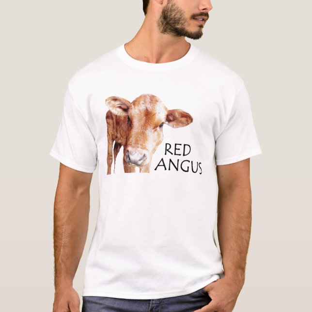 Camiseta Angus rojo (Anverso)