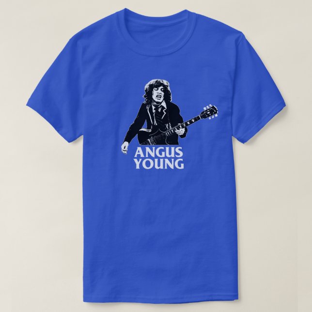 Camiseta Angus Young Engraving Style (Diseño del anverso)
