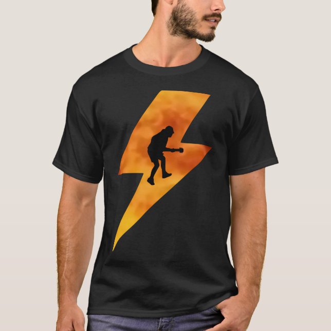 Camiseta Angus Young High Voltage (Anverso)