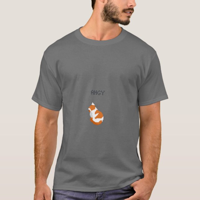 Camiseta Angy Kitten Meme Pixel Art (Anverso)