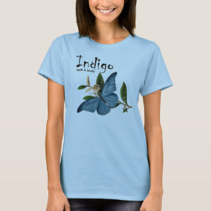 Camiseta Añil de Flowy del vintage
