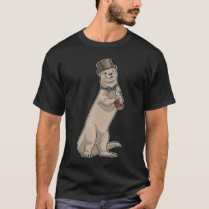 Camiseta Anillo de boda de la novia de la nutria