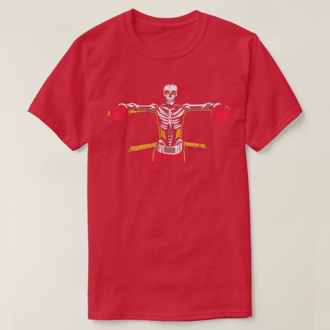 Camiseta Anillo de boxeo de Skeleton T-Shirt (Diseño del anverso)