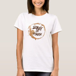 Camiseta Anillo de cita divertida mancha de café para amant