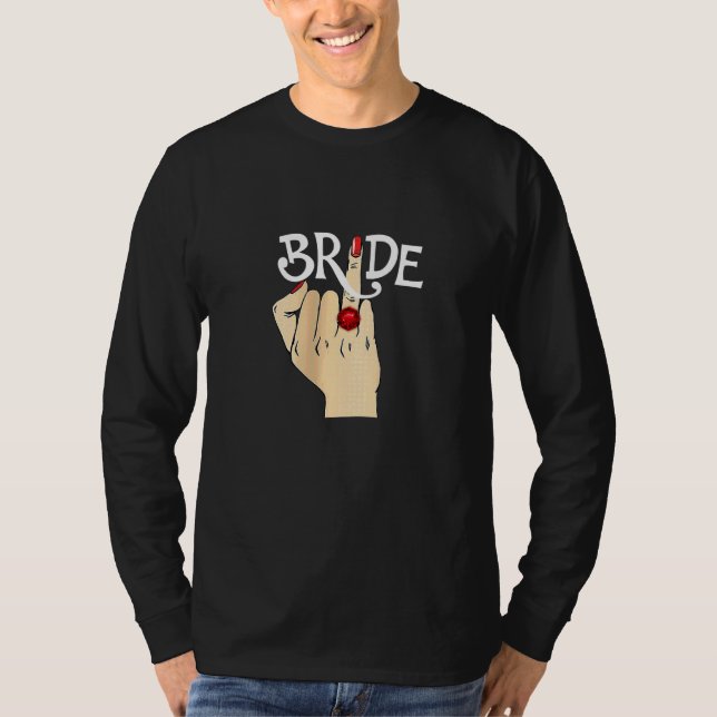 Camiseta Anillo de dedo para despedida de soltera luna de m (Anverso)