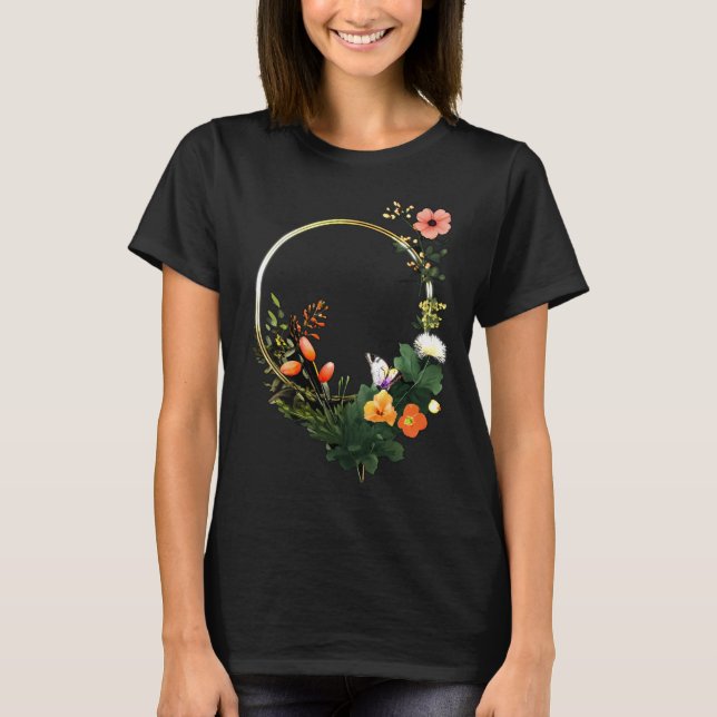 Camiseta Anillo de flores (Anverso)