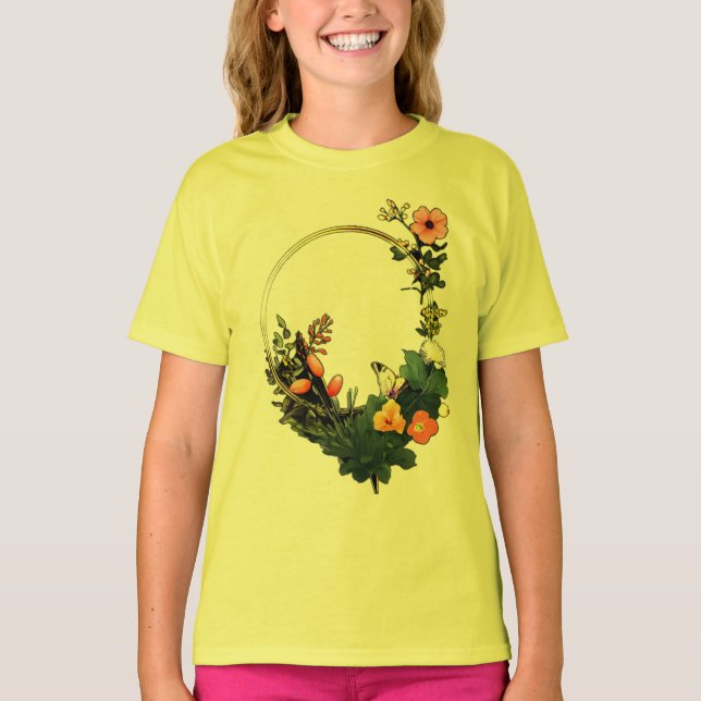 Camiseta Anillo de flores (Anverso)