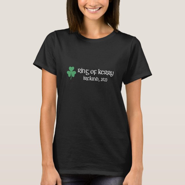 Camiseta Anillo de Kerry Shamrock Souvenir 2023 Irlanda Gae (Anverso)