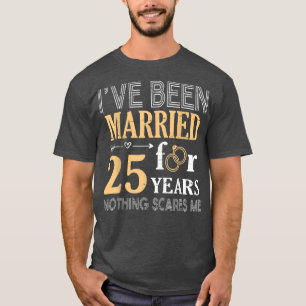 Camiseta Anillo Pareja Estoy Casado Durante 25 Años Nada