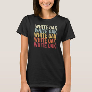 Camiseta Anillo retro vintage de roble blanco pensilvania