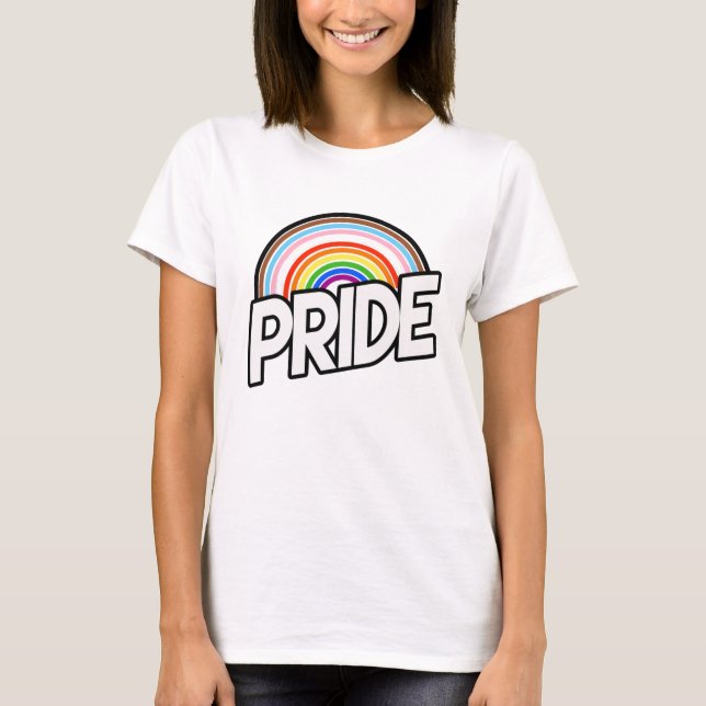 Camiseta Anillos de Arcoíris Progress Pride (Anverso)