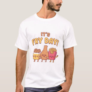 Camiseta Anillos De Cebolla Cuidados Pollos Fritos Y Fries 