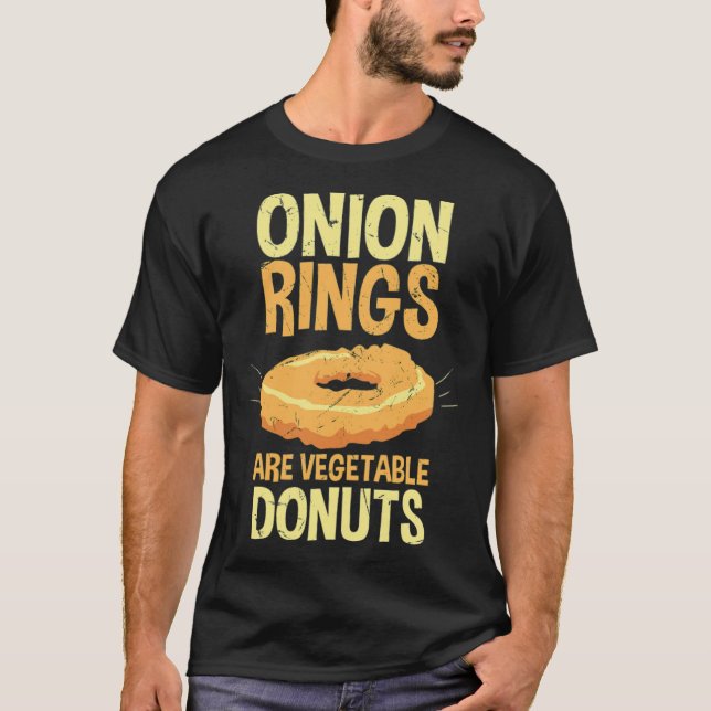 Camiseta Anillos de cebolla Vegetable Donuts cumpleaños de  (Anverso)