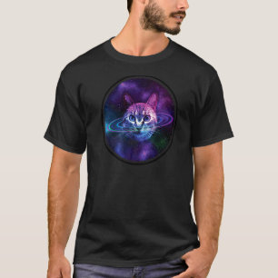 Camiseta Anillos de galaxia de gato espacial