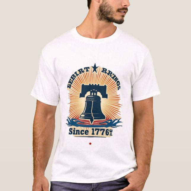 Camiseta Anillos de libertad desde 1776 (Anverso)