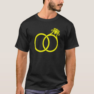 Camiseta Anillos de novia para fiesta de soltera de dama de
