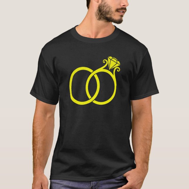 Camiseta Anillos de novia para fiesta de soltera de dama de (Anverso)