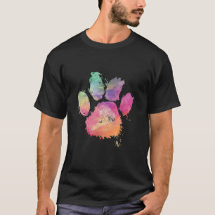 Camiseta Anim abstracto de color arcoiris de la imagen de l