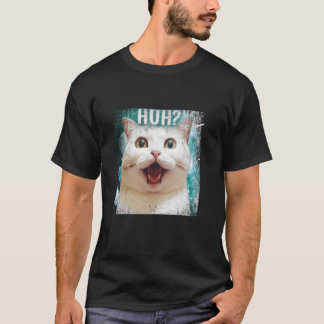 Camiseta Anim Animales Gato Cara Sorpresa Confundido Amante