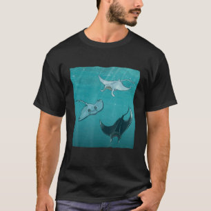 Camiseta Anima de agua del océano vintage de Stingray Manta