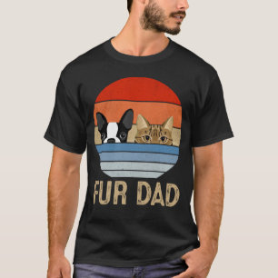 Camiseta Anima del furgón retro vintage Fur Dad Dog and Cat