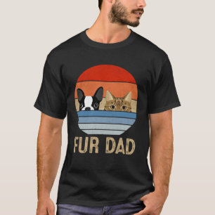Camiseta Anima del furgón retro vintage Fur Dad Dog and Cat