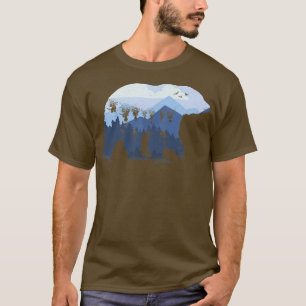 Camiseta Anima del ventilador del bosquejo del oso Cordille