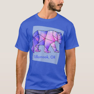 Camiseta Anima geométrico del resumen del oso galaxial o de