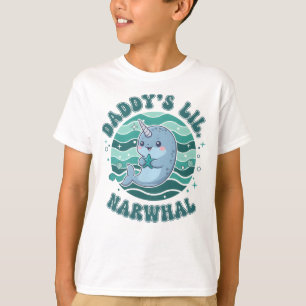 Camiseta Animación de Daddy’s Lil Narwhal Oceáno Lindo