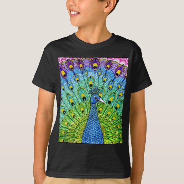 Camiseta Animación de pájaro de Peacock (Anverso)