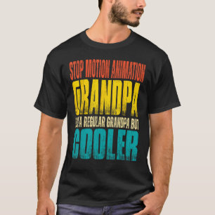 Camiseta Animación de stop motion masculina Abuelo  Como un