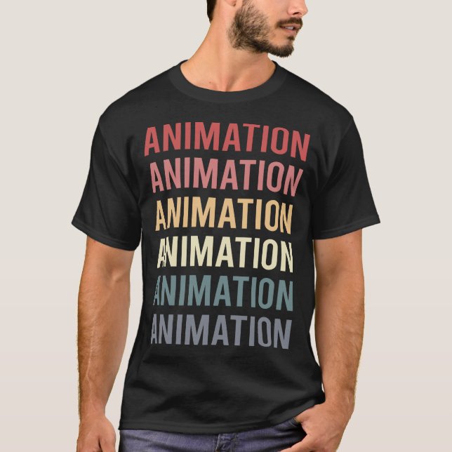 Camiseta Animación de Texto Retro (Anverso)