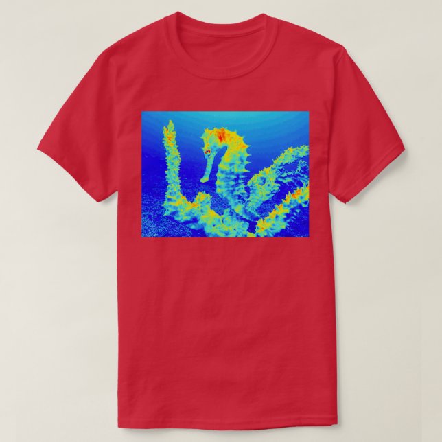 Camiseta Animación del caballito de mar (Diseño del anverso)