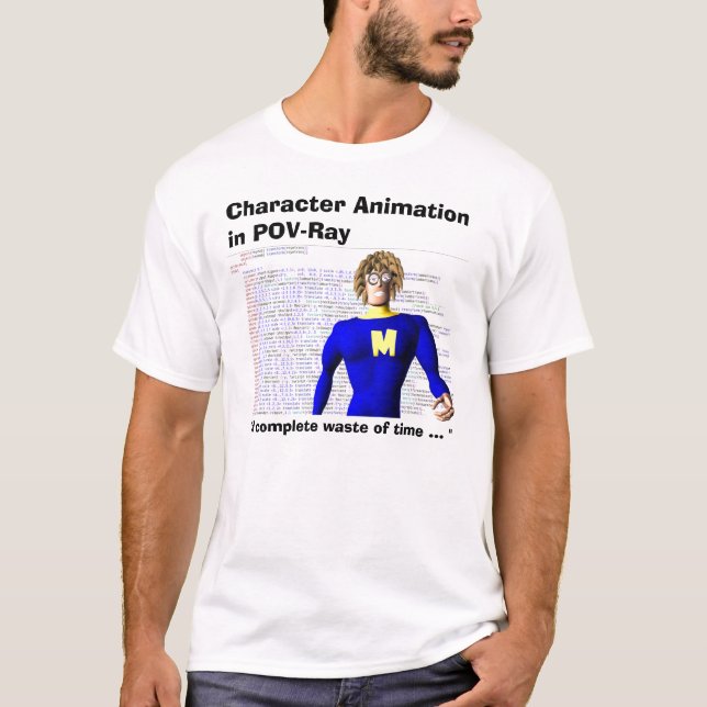 Camiseta Animación del carácter en POV-Rayo         ,… (Anverso)