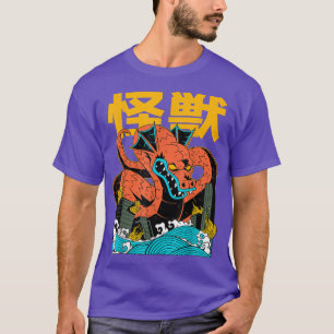 Camiseta Animación japonesa del dragón Kaiju