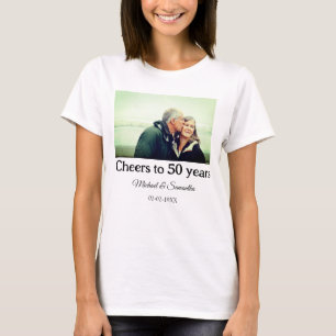 Camiseta animaciones a los 50 años añadir fecha de foto de