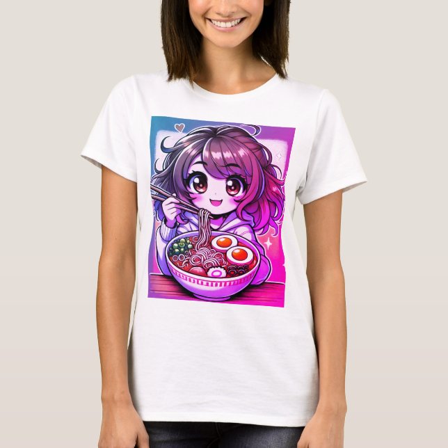 "Camiseta animada Chica para Navidades en camiseta (Anverso)