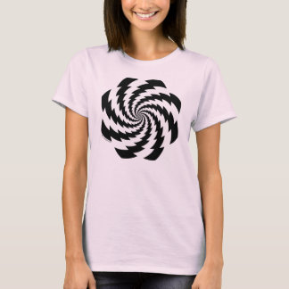 Camiseta animada de las señoras de la flor