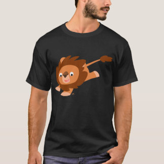 Camiseta animada del león del dibujo animado