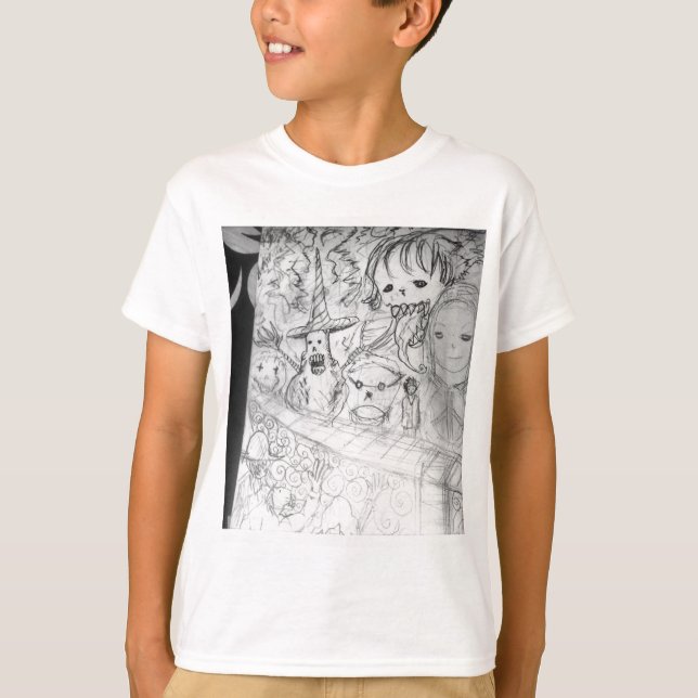 Camiseta animado del manga del monstruo del yaie (Anverso)