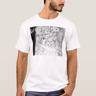 Camiseta animado del manga del monstruo del yaie