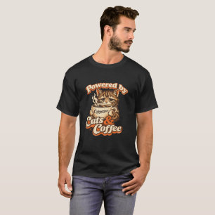 Camiseta Animado por Gatos y Café – Gif para Amantes de Gat