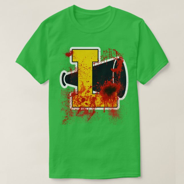 Camiseta Animador Campamento de Poms Sangrientas (Diseño del anverso)