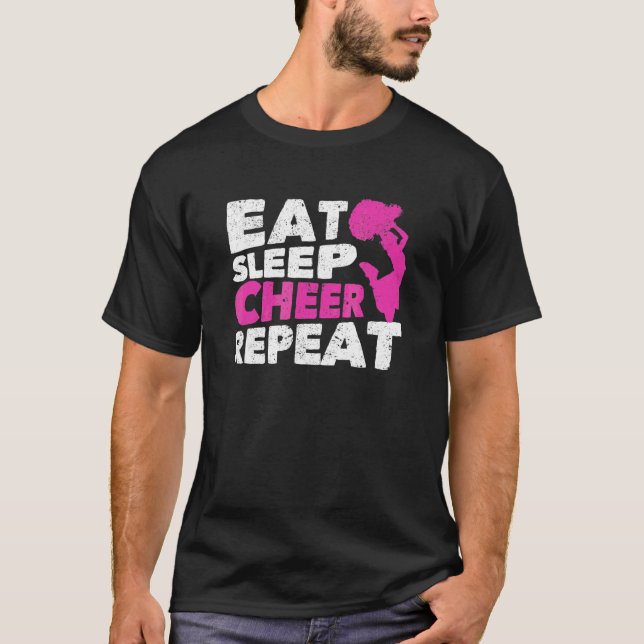 Camiseta Animador de la práctica de animadores Eat Sleep Ch (Anverso)
