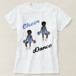 Camiseta animadora/ bailarina (Periwinkle Black)