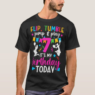 Camiseta Animadora de 7 años de cumpleaños Cheerleader de s
