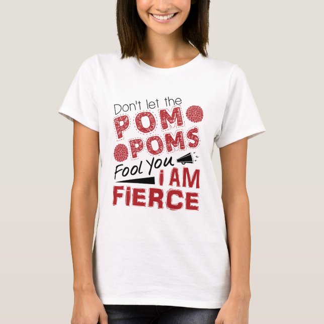 Camiseta Animadora: No dejes que la Pom Poms te engañe con  (Anverso)